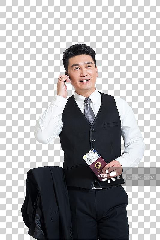 棚拍商务旅行中年男士图片素材