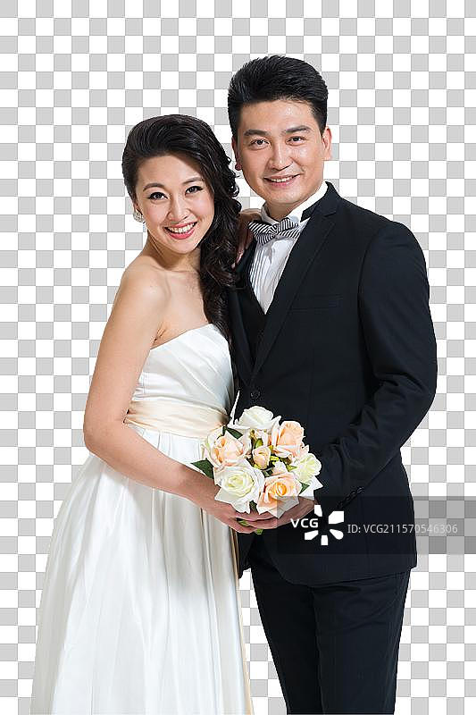 棚拍礼服新婚夫妇情侣图片素材