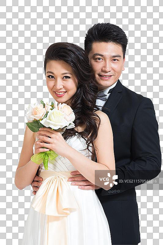 棚拍礼服新婚夫妇情侣图片素材