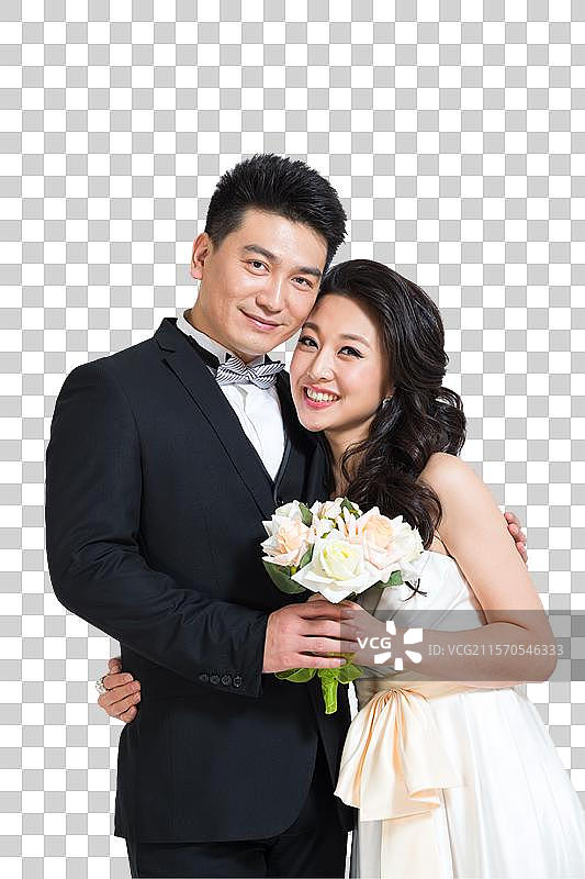 棚拍礼服新婚夫妇情侣图片素材