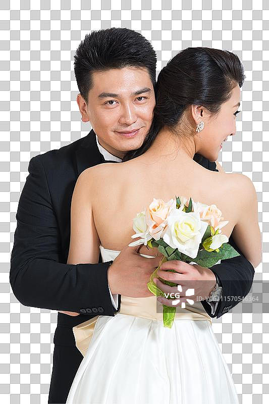 棚拍礼服新婚夫妇情侣图片素材