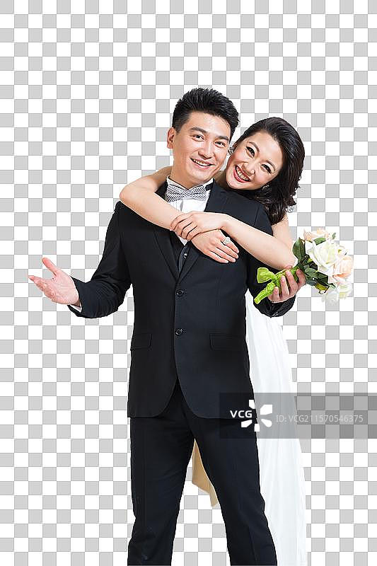 棚拍礼服新婚夫妇情侣图片素材