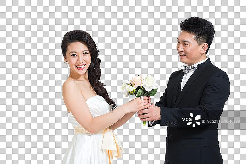 棚拍礼服新婚夫妇情侣图片素材