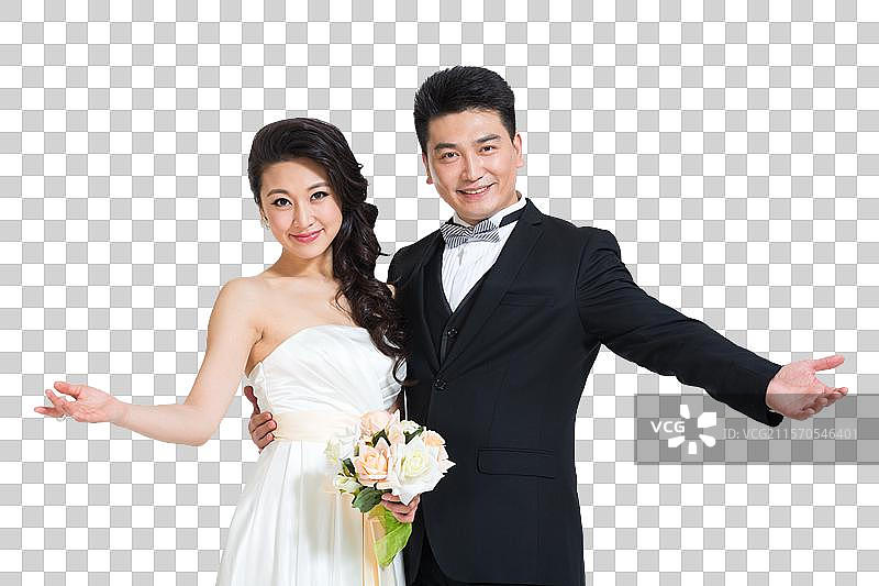 棚拍礼服新婚夫妇情侣图片素材