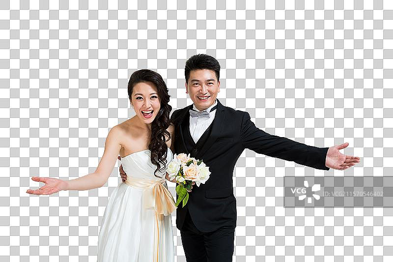 棚拍礼服新婚夫妇情侣图片素材
