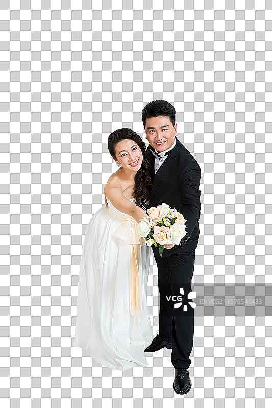 棚拍礼服新婚夫妇情侣图片素材