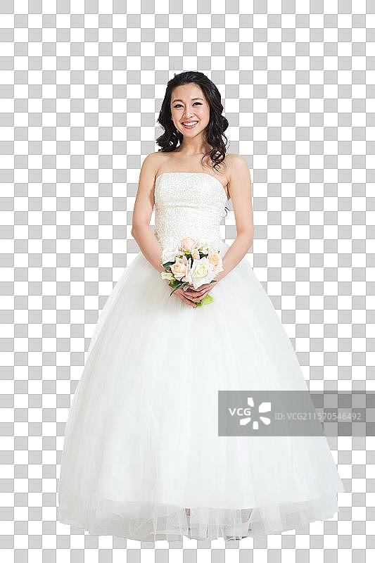 棚拍婚纱新娘图片素材