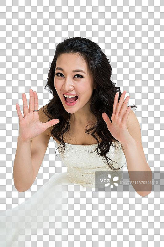 棚拍婚纱新娘图片素材