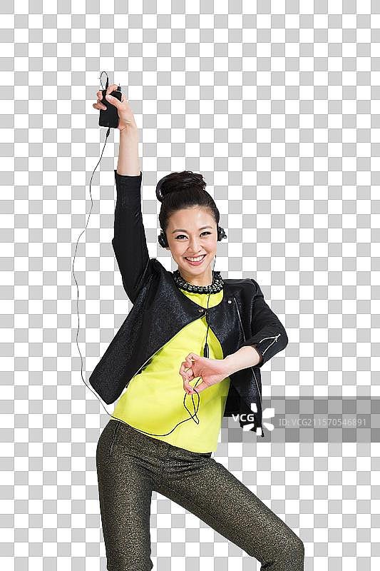 棚拍时尚年轻女人图片素材