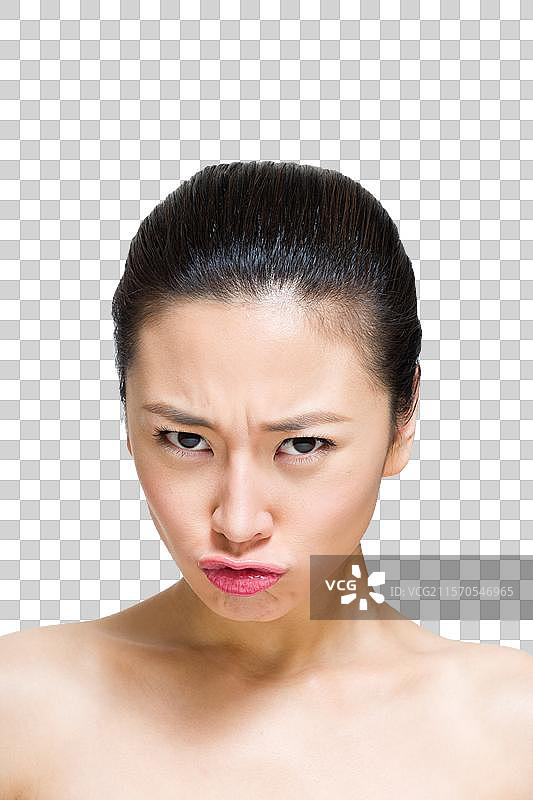 棚拍年轻女人美容图片素材