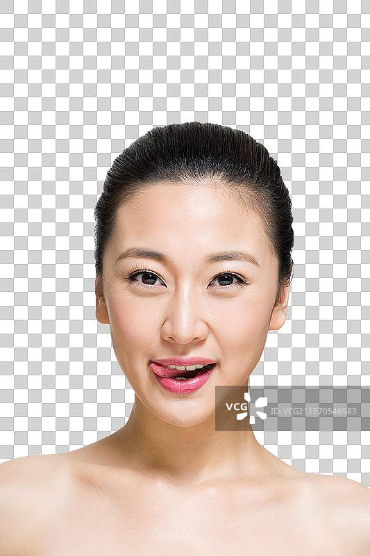 棚拍年轻女人美容图片素材