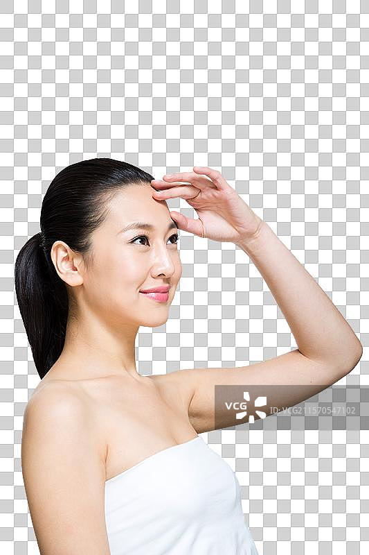 棚拍年轻女人美容图片素材