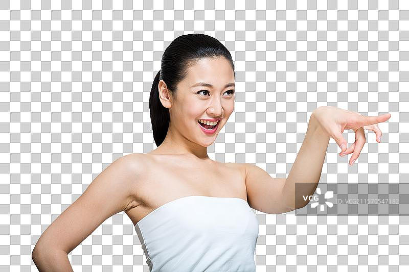 棚拍年轻女人美容图片素材