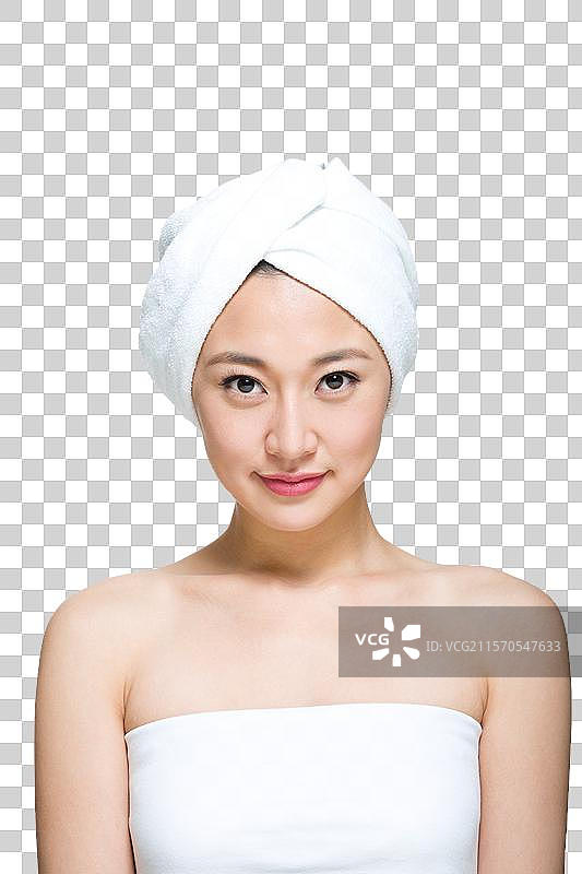 棚拍年轻女人美容图片素材