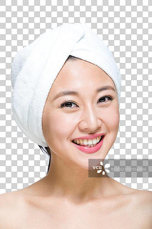 棚拍年轻女人美容图片素材