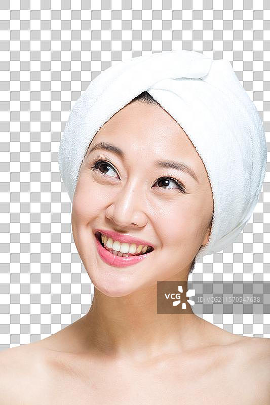 棚拍年轻女人美容图片素材