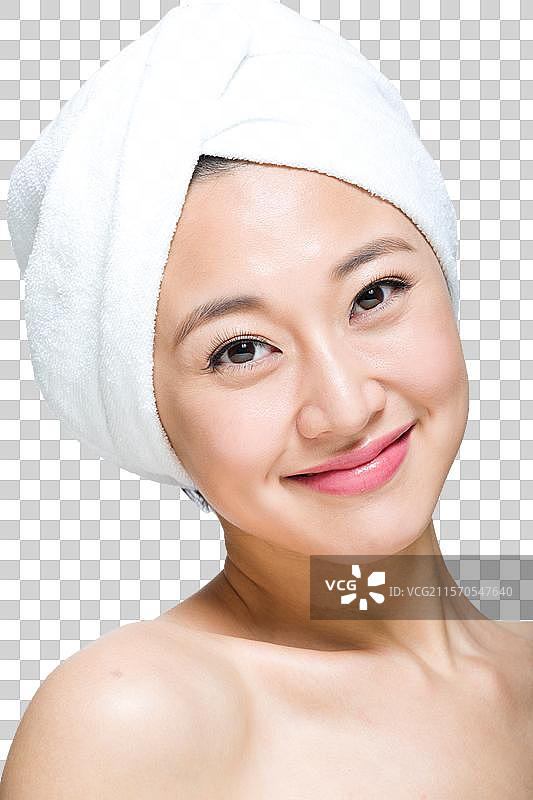 棚拍年轻女人美容图片素材