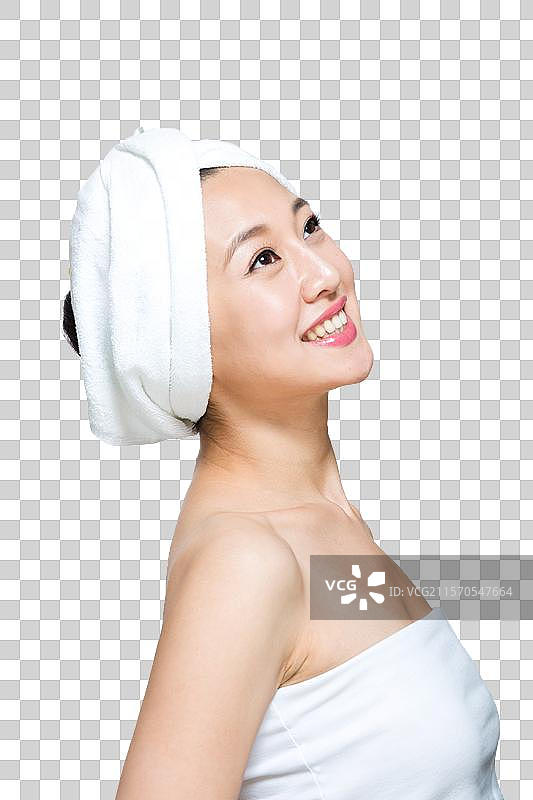 棚拍年轻女人美容图片素材