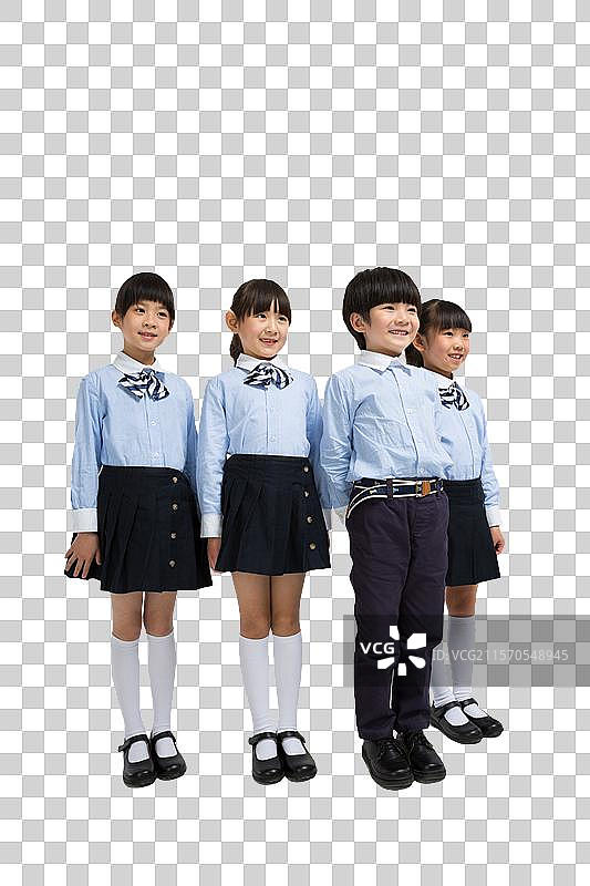 小学生群体像图片素材