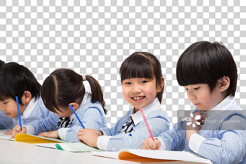 小学生写作业图片素材