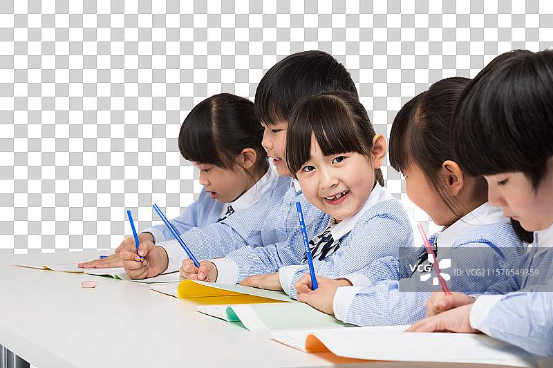 小学生写作业图片素材