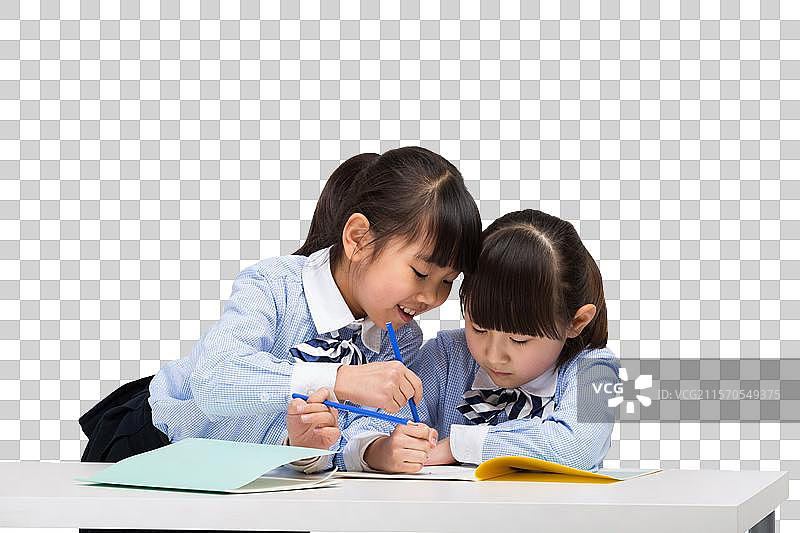 小学生写作业图片素材