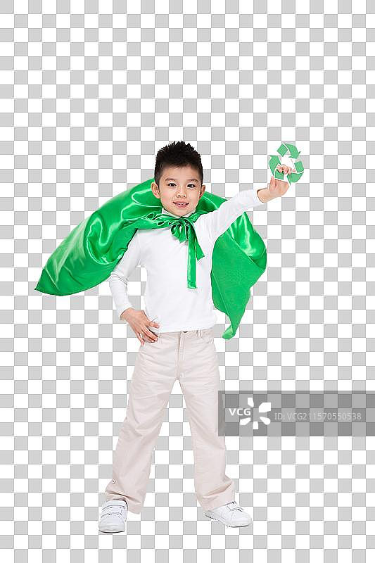 节能环保卫士小超人图片素材