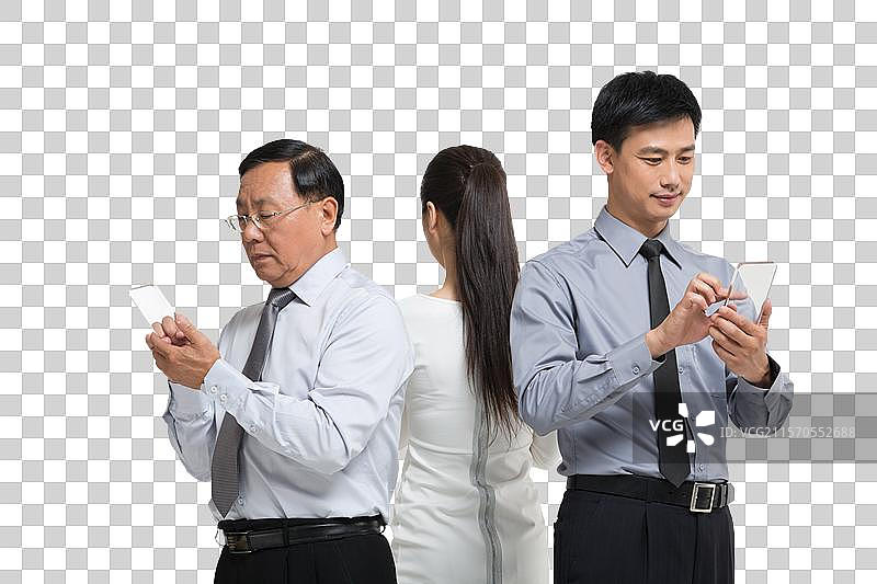 棚拍科技商务人士使用智能手机图片素材