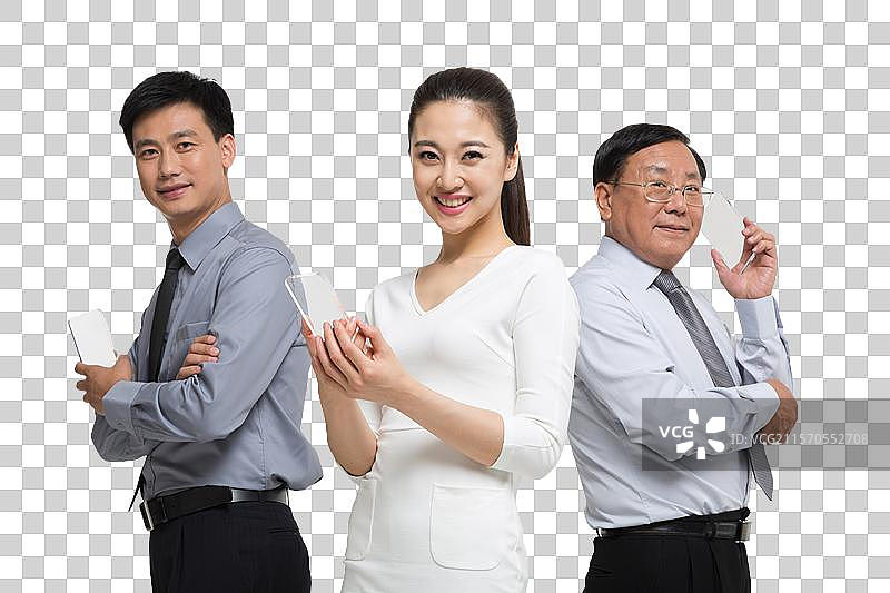 棚拍科技商务人士使用智能手机图片素材