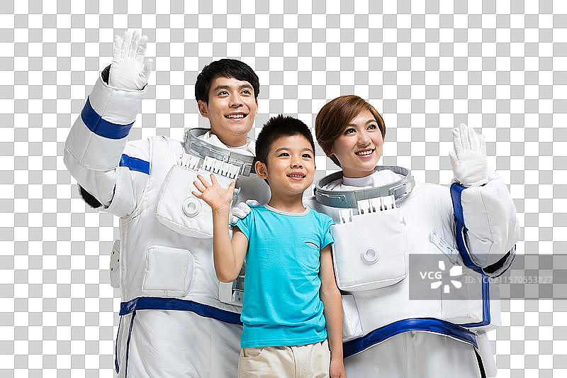 棚拍宇航员和小男孩图片素材