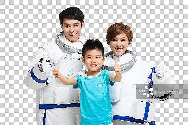 棚拍宇航员和小男孩图片素材
