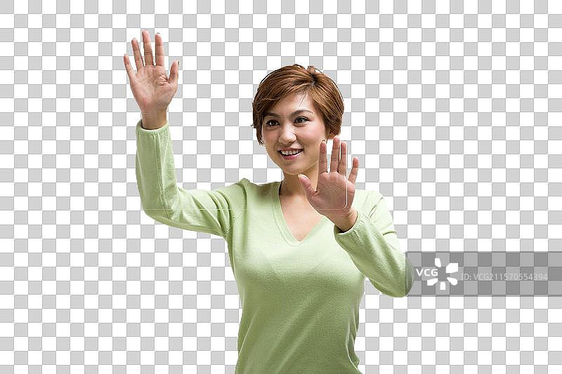 棚拍青年女人科技生活图片素材