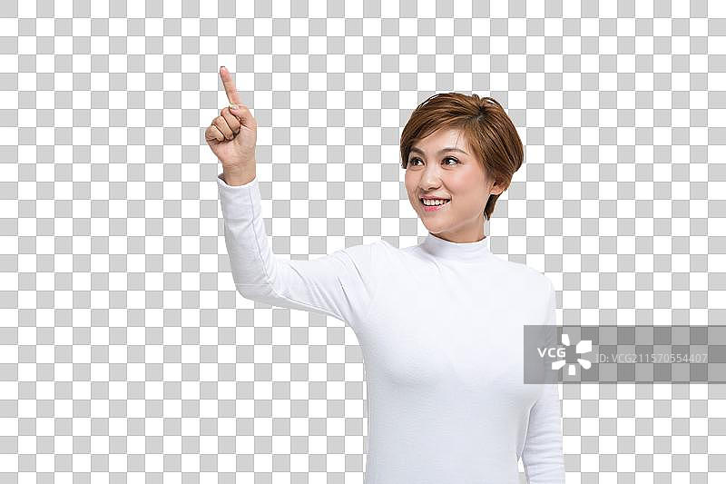 棚拍青年女人科技生活图片素材