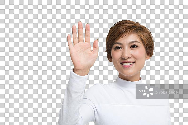 棚拍青年女人科技生活图片素材