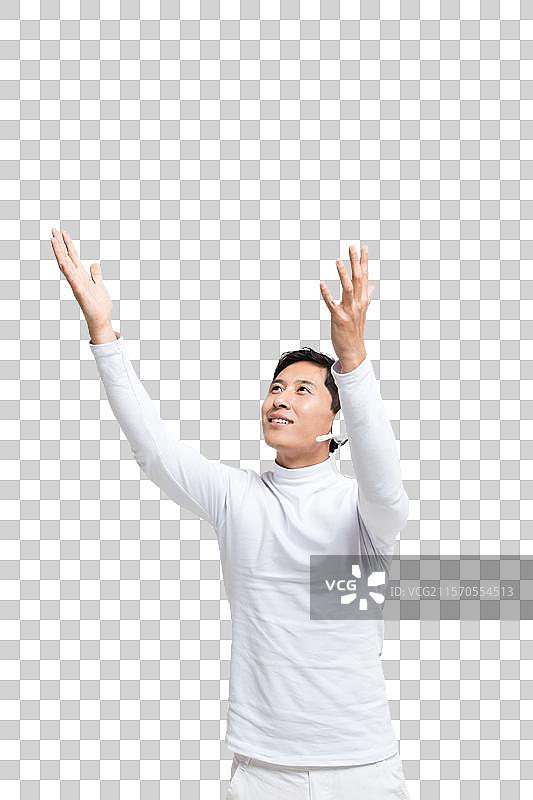 棚拍青年男人科技生活图片素材