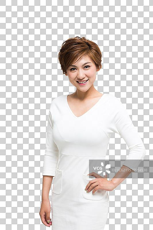 棚拍年轻女人图片素材