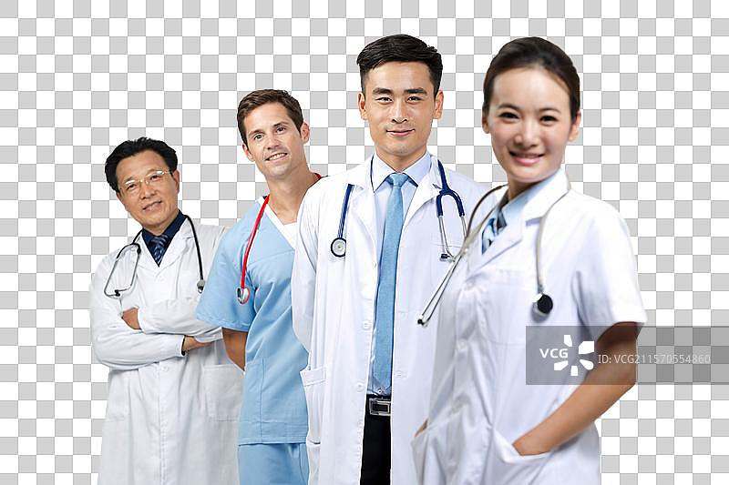 棚拍医生团队图片素材