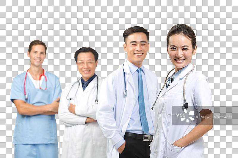 棚拍医生团队图片素材