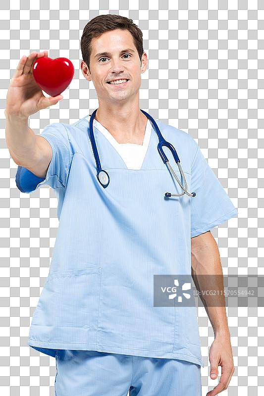 棚拍手术室外籍男医生图片素材