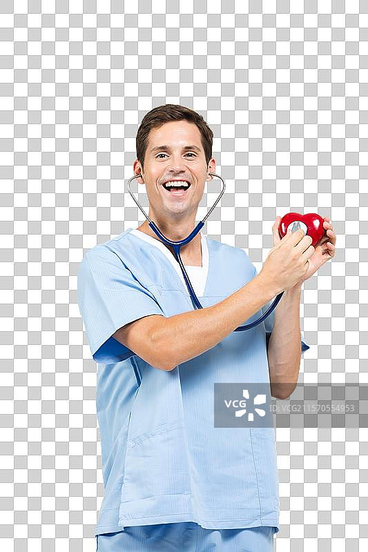 棚拍手术室外籍男医生图片素材