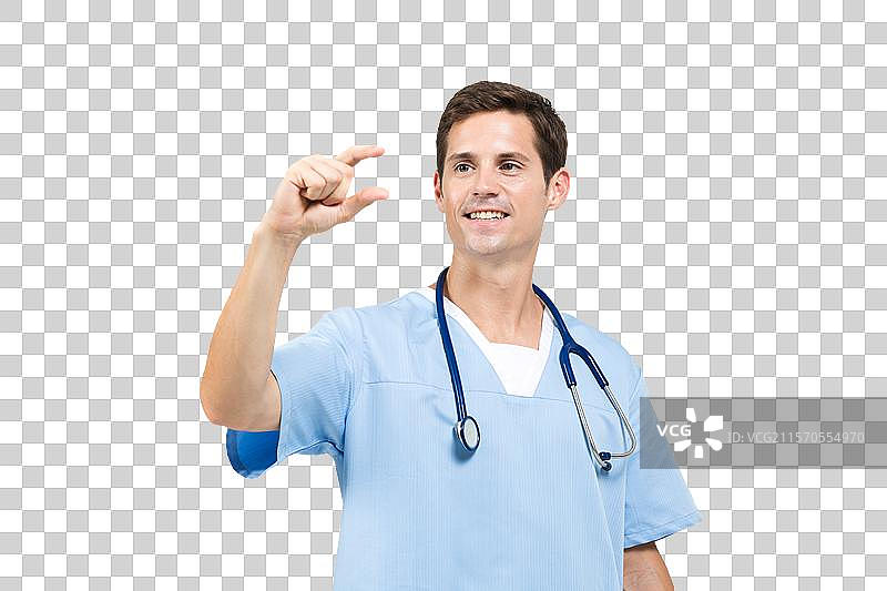 棚拍手术室外籍男医生图片素材