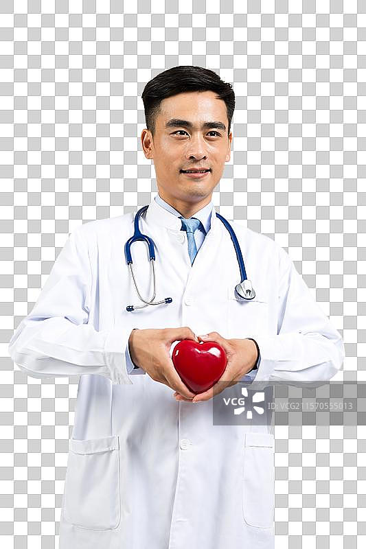 棚拍青年男医生图片素材