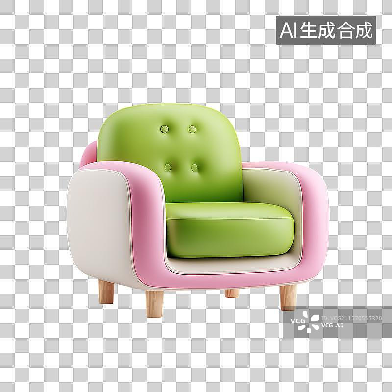 【AI数字艺术】单人沙发图片素材