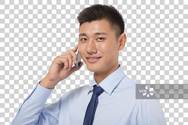 商务男青年打电话图片素材