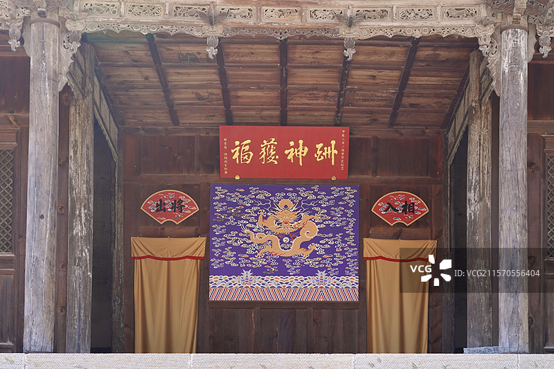 介休张壁古堡古戏台图片素材