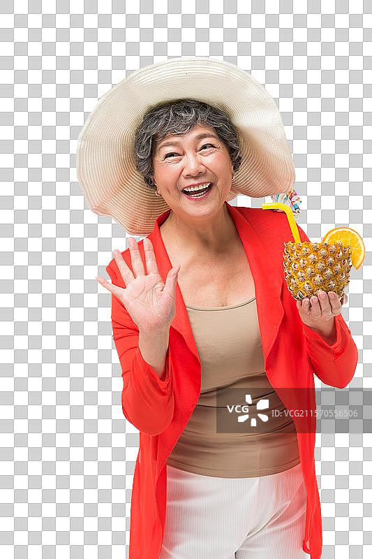 快乐的老年女性图片素材