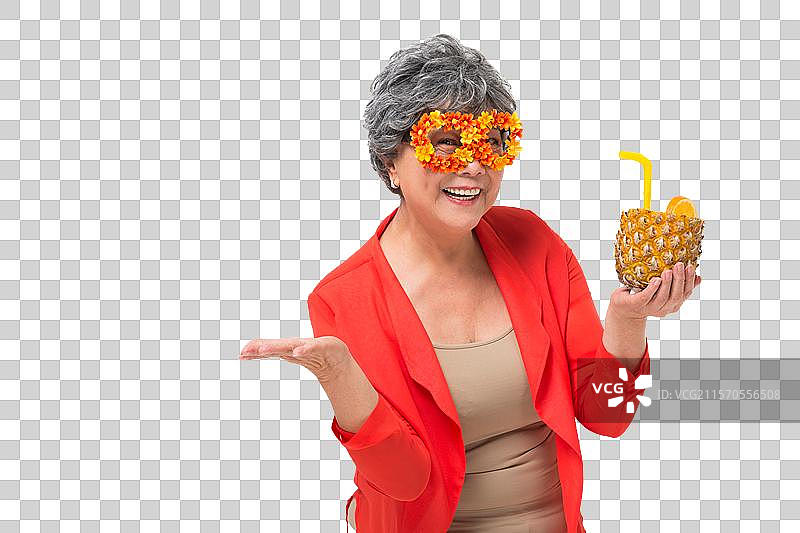 快乐的老年女性图片素材