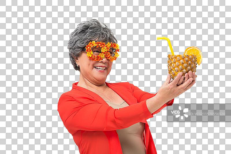 快乐的老年女性图片素材