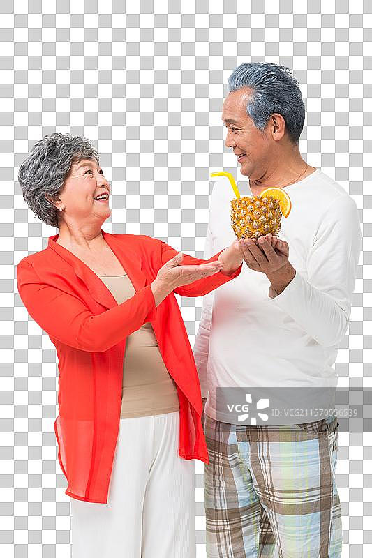 快乐的老年夫妇旅游图片素材