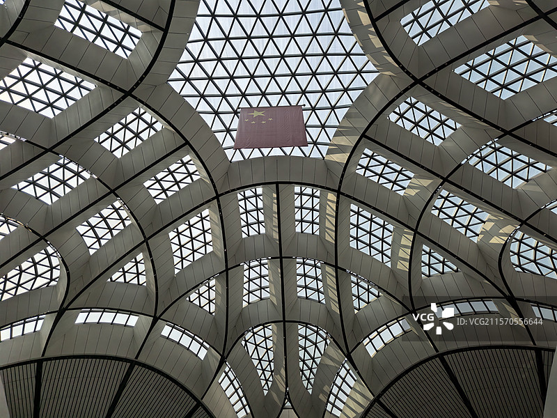 大兴国际机场的线条和图案图片素材